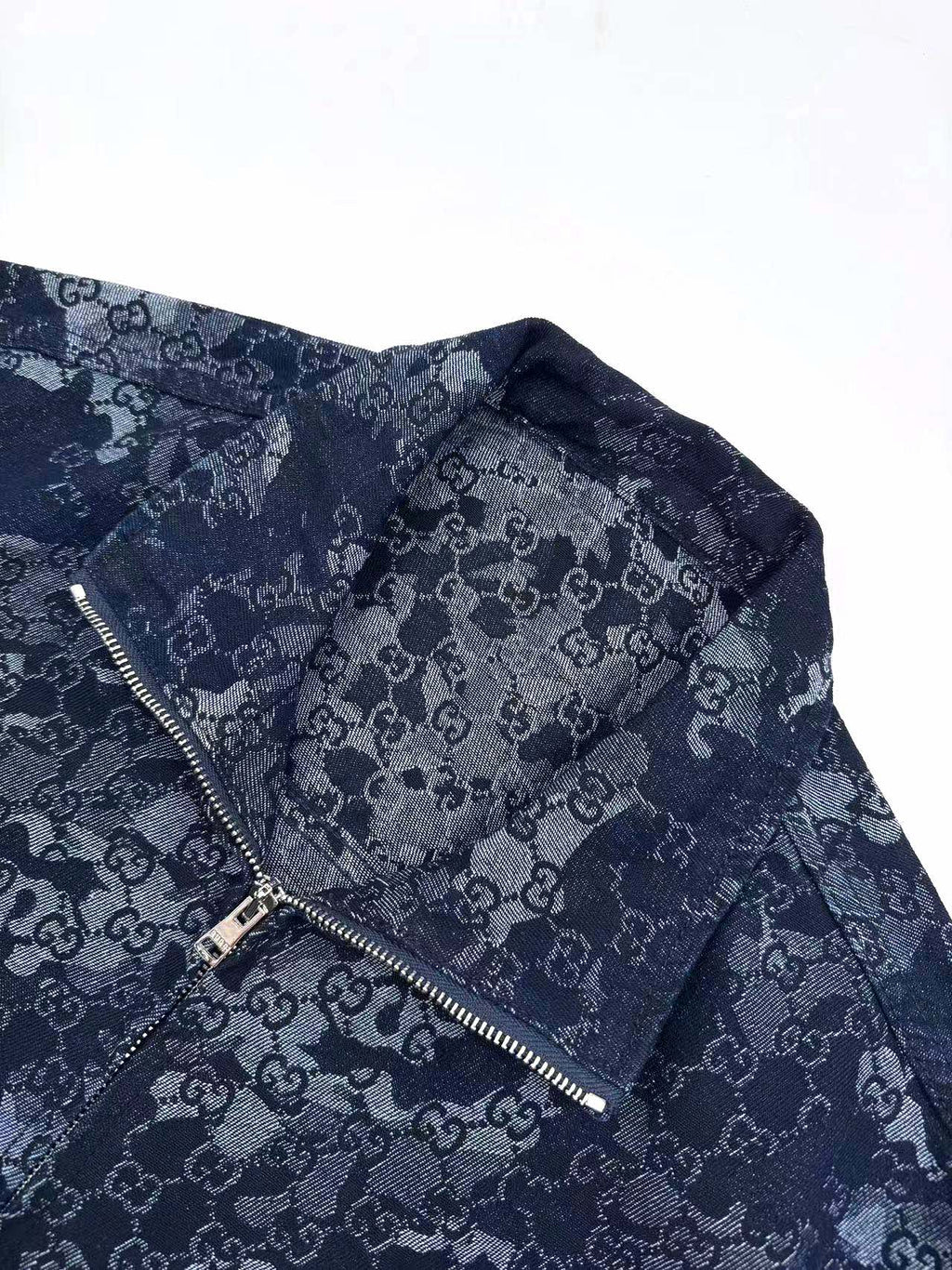 2026 New GU All-Over Jacquard Denim Jacket (BB707-B85)