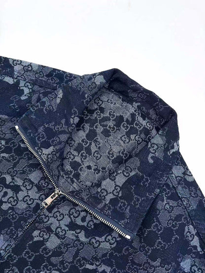 2026 New GU All-Over Jacquard Denim Jacket (BB707-B85)