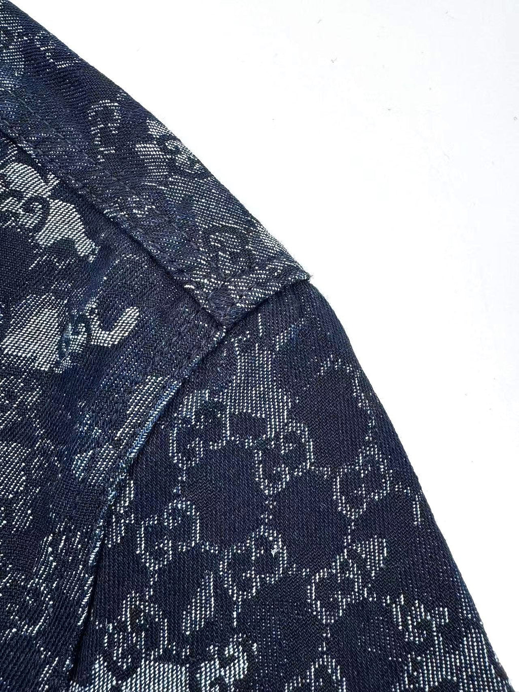 2026 New GU All-Over Jacquard Denim Jacket (BB707-B85)