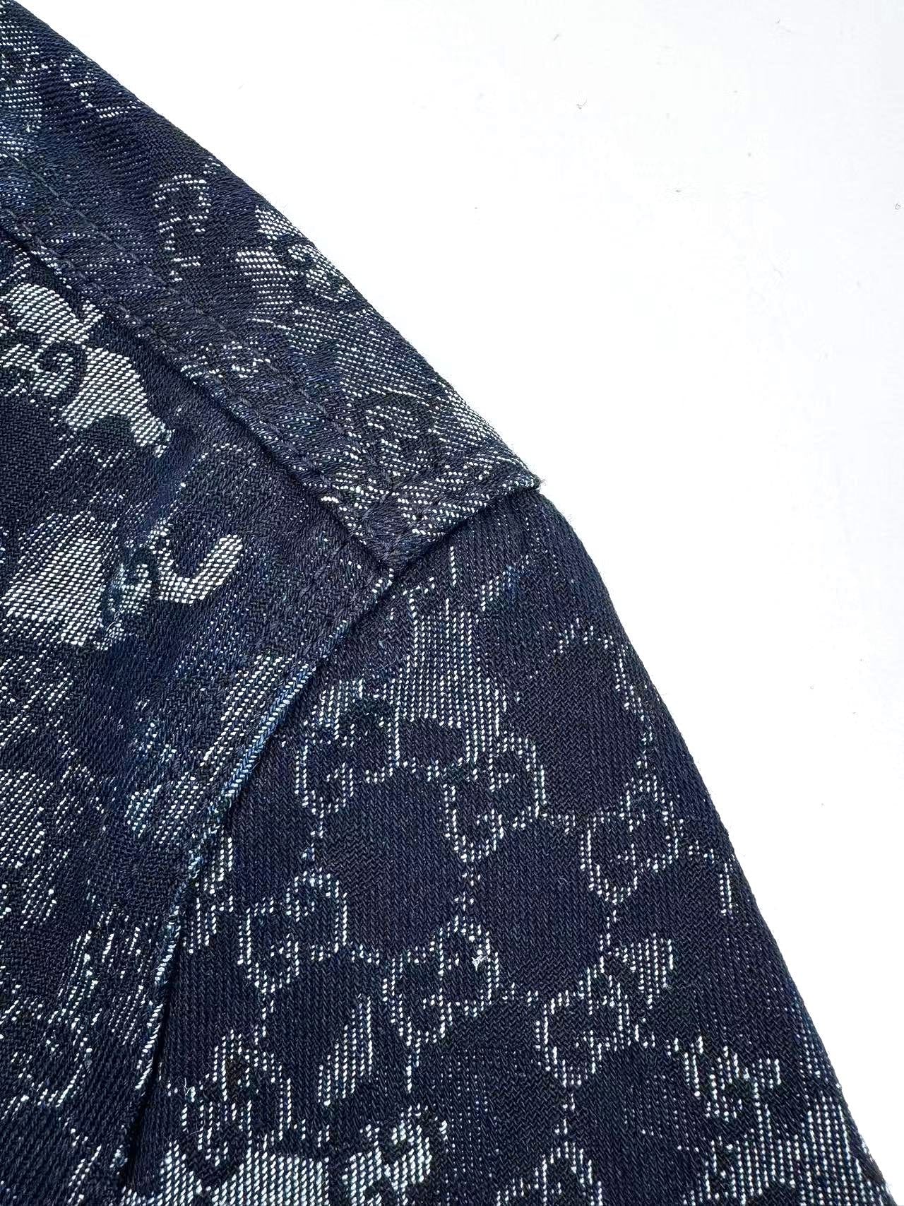 2026 New GU All-Over Jacquard Denim Jacket (BB707-B85)
