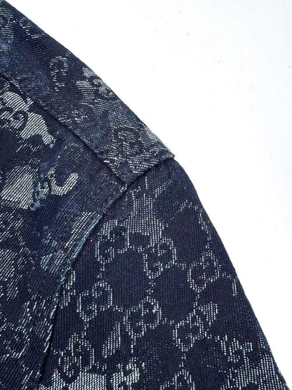 2026 New GU All-Over Jacquard Denim Jacket (BB707-B85)
