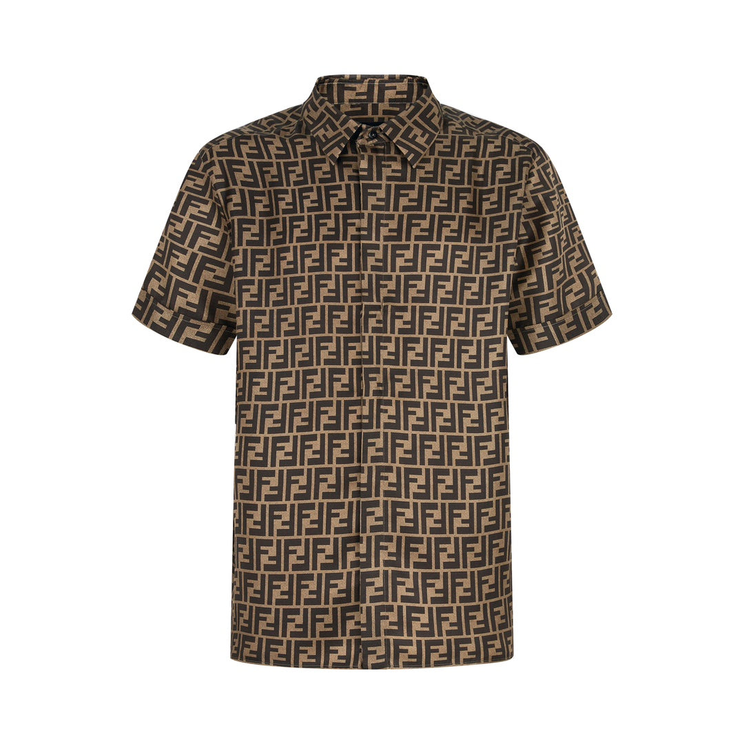 2026 New FF All-Over Print Short-Sleeved Shirt (25129-A90)