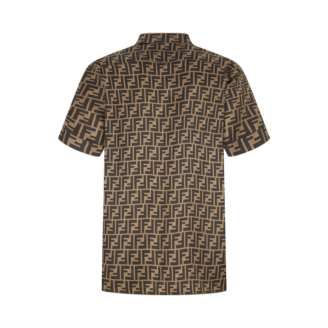 2026 New FF All-Over Print Short-Sleeved Shirt (25129-A90)