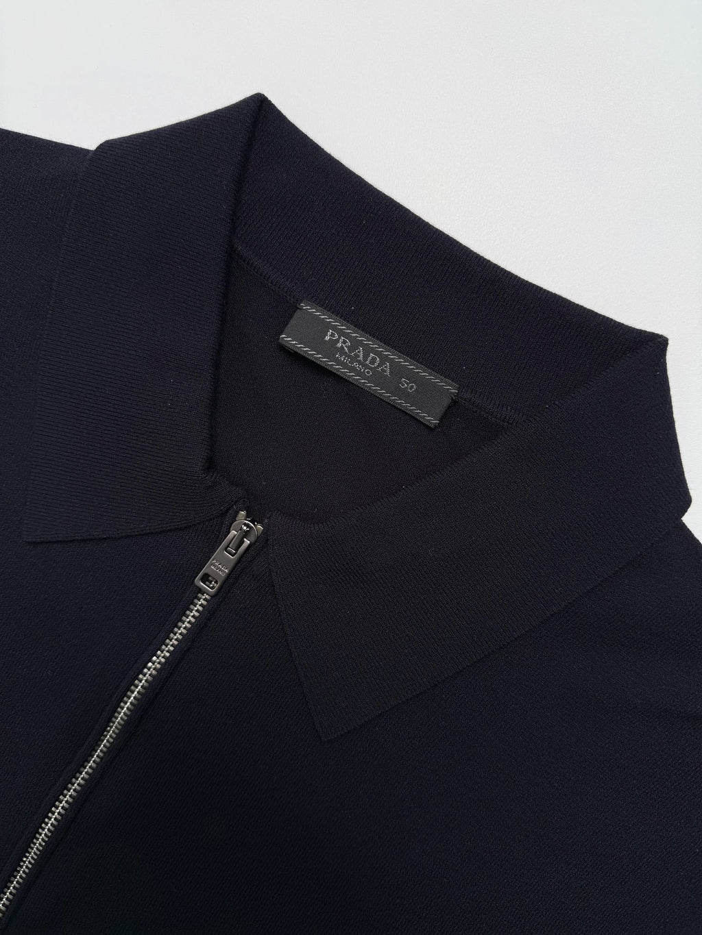 2026 New Triangle Brand Embroidered Wool-Blend Zip-Front Polo Shirt (25127-A70)
