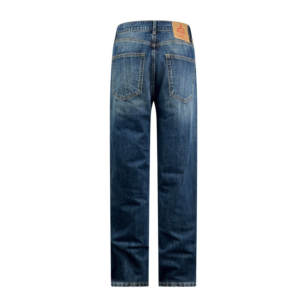 2026 New Triangle Brand Denim Trousers (55067-B65)
