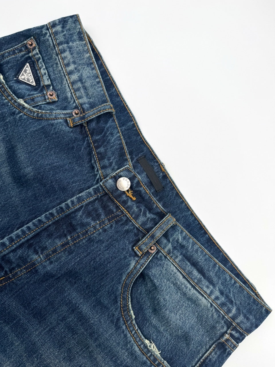 2026 New Triangle Brand Denim Trousers (55067-B65)