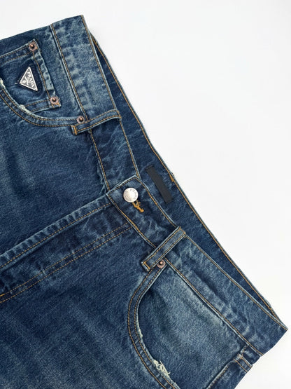 2026 New Triangle Brand Denim Trousers (55067-B65)