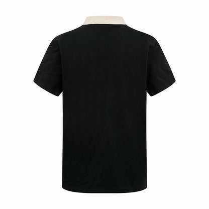 2026 New Mon Embroidered Snap Polo Shirt (BB791-A35)
