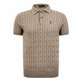 2026 New RL Cable-Knit Polo Neck Sweater (CC945-A60)