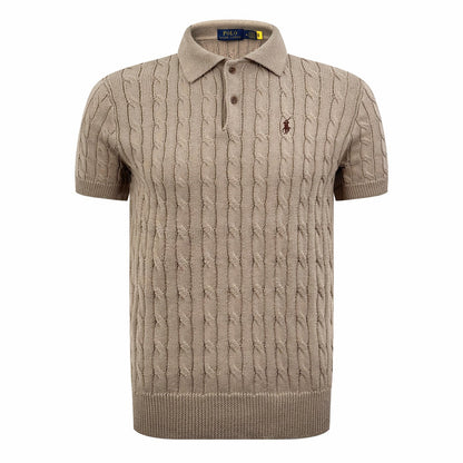 2026 New RL Cable-Knit Polo Neck Sweater (CC945-A60)