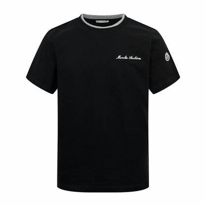 2026 New Mon Embroidered Logo Fake Two-Piece Short Sleeve (AA524-A15)