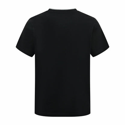 2026 New Mon Embroidered Logo Fake Two-Piece Short Sleeve (AA524-A15)