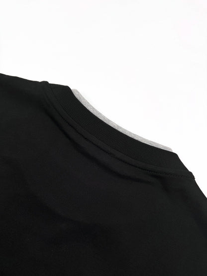 2026 New Mon Embroidered Logo Fake Two-Piece Short Sleeve (AA524-A15)