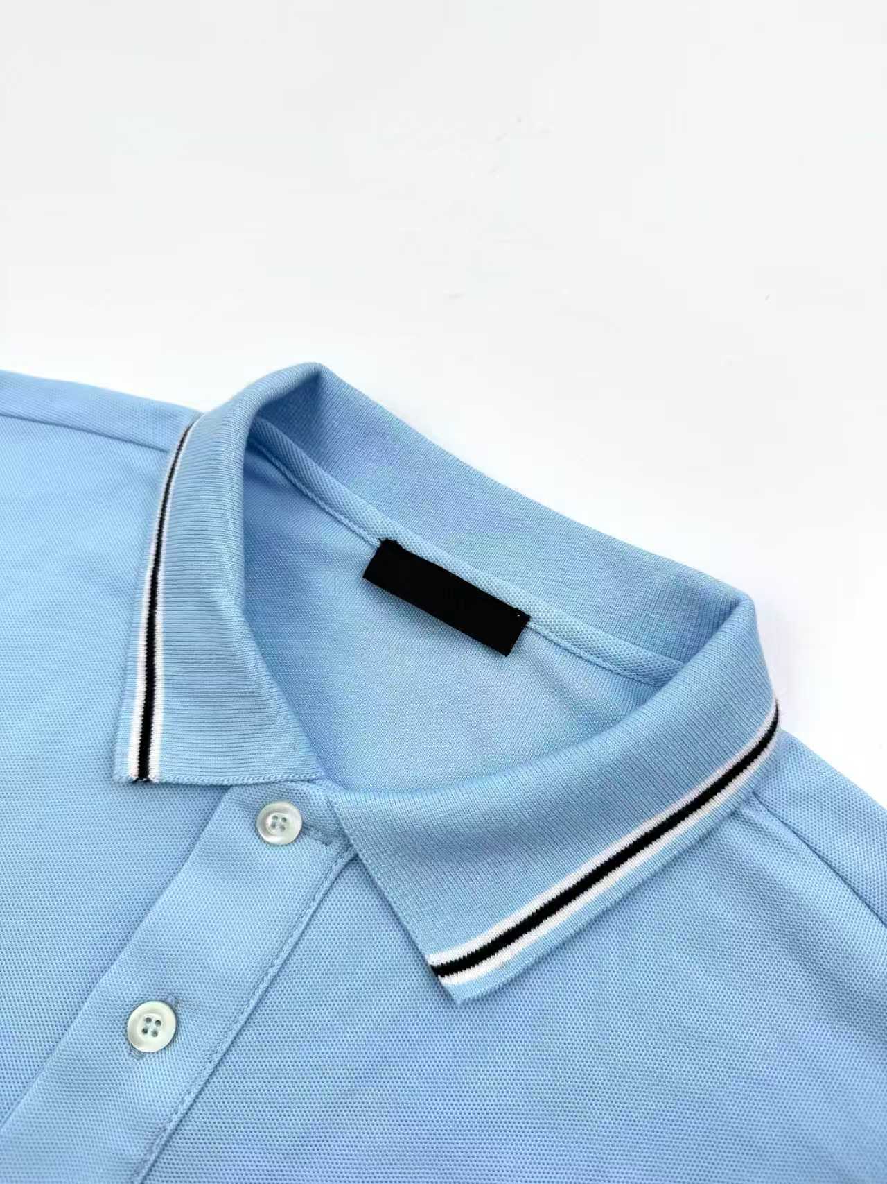 2026 New Triangle Brand Logo Embroidered Drawstring Polo Shirt (CC947-A40)
