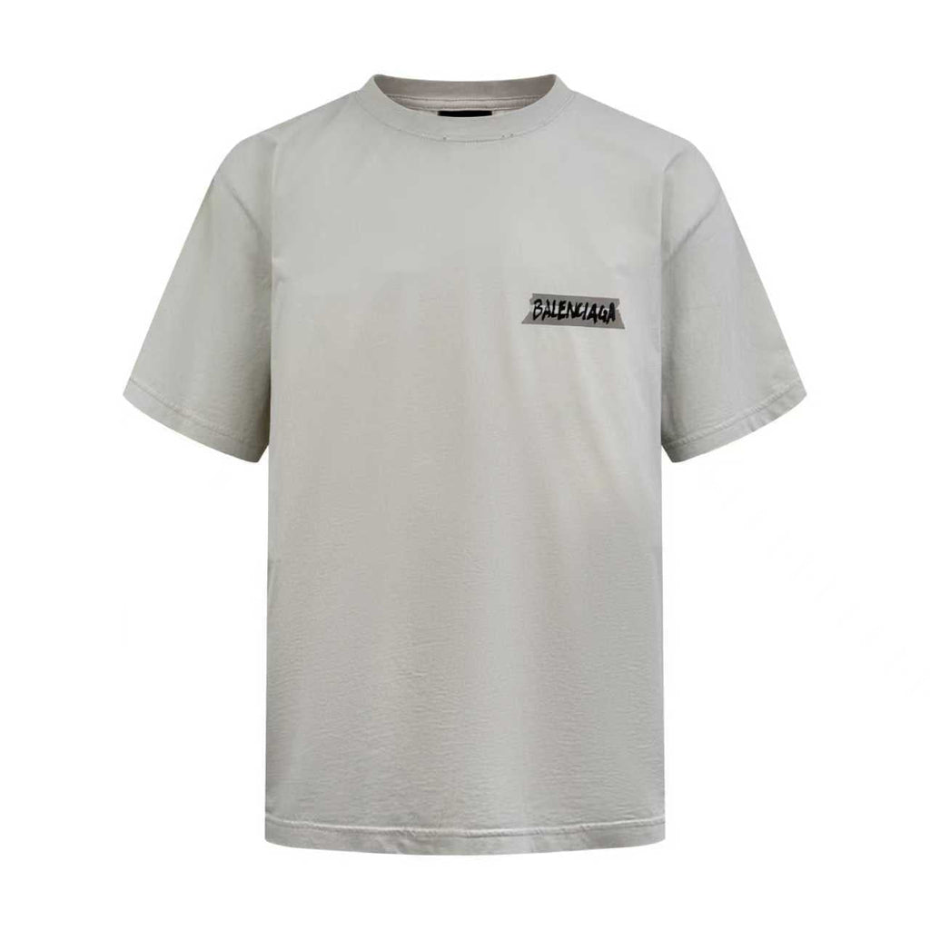 2026 New Balen Distressed Print Letter Short-Sleeve T-Shirt (BB770-A20)