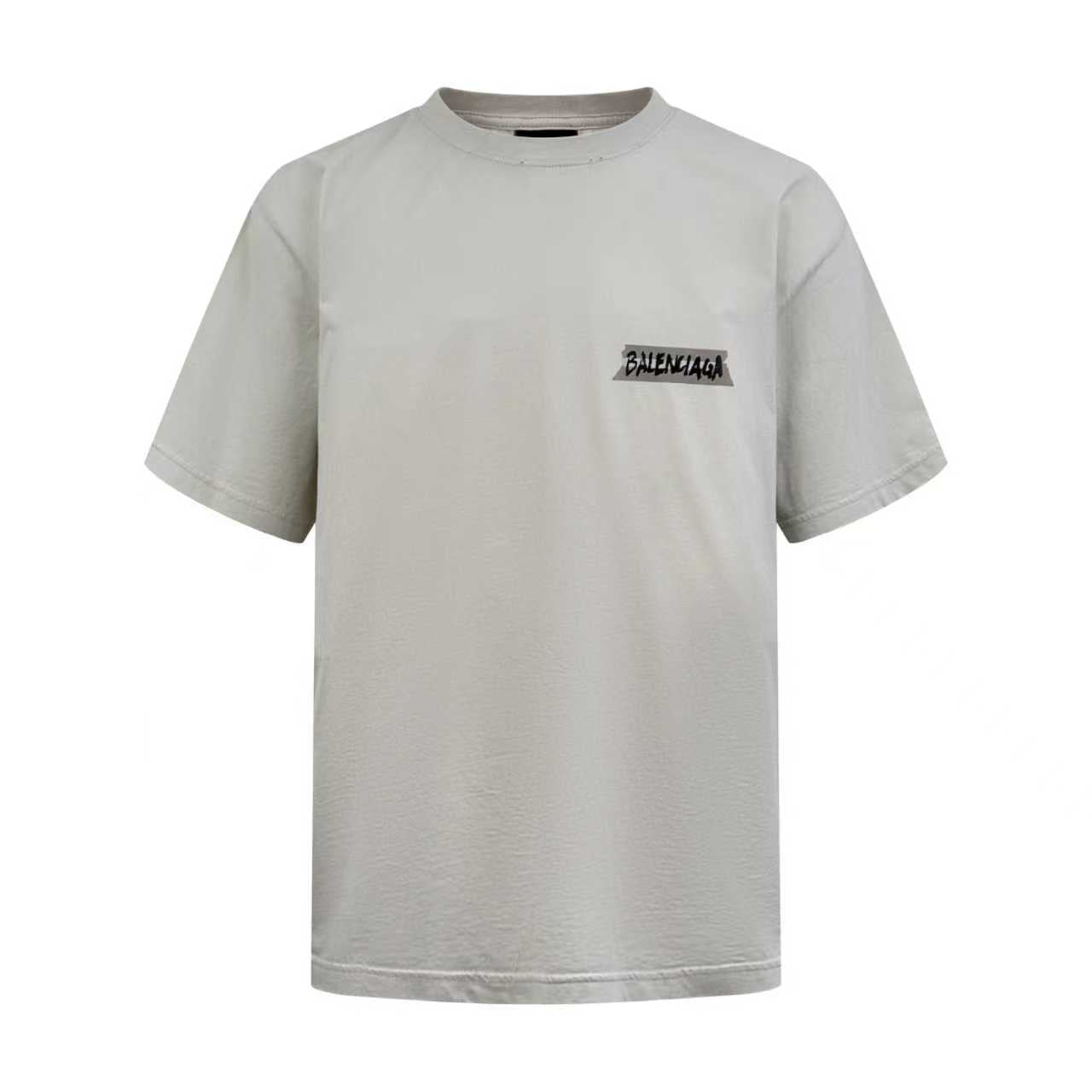 2026 New Balen Distressed Print Letter Short-Sleeve T-Shirt (BB770-A20)