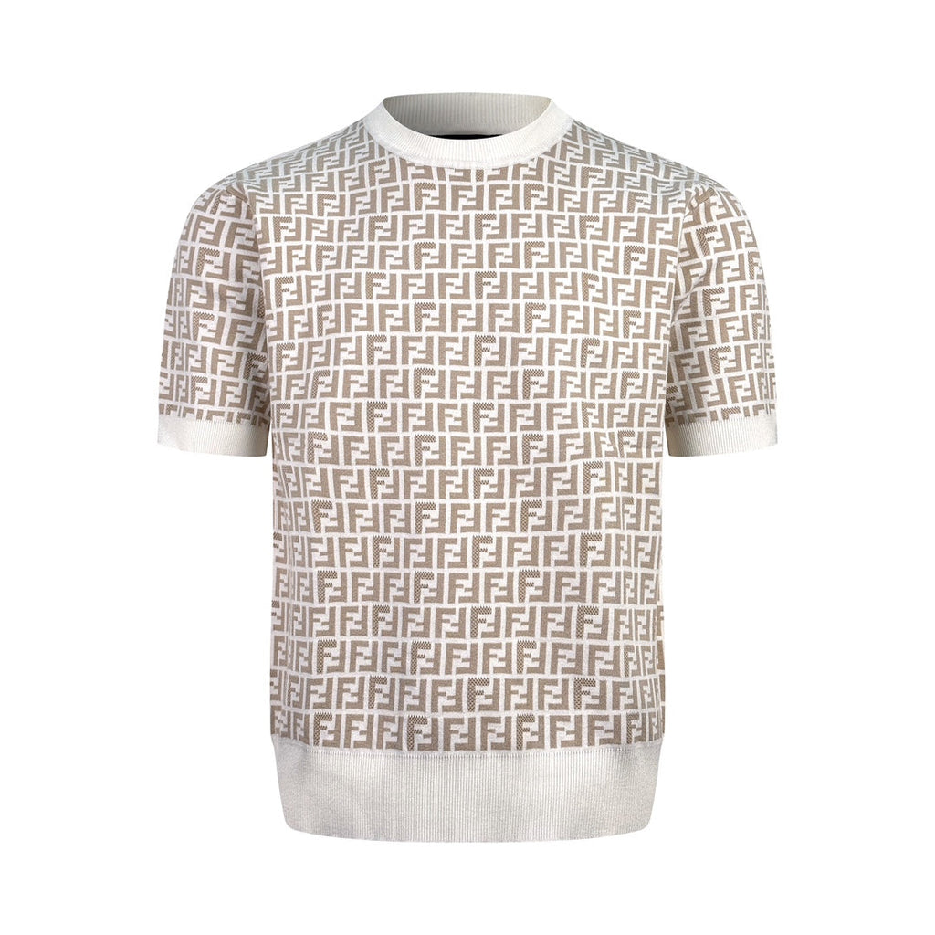 2026 New FF All-Over Print FF Knit Short-Sleeve (25155-A75)