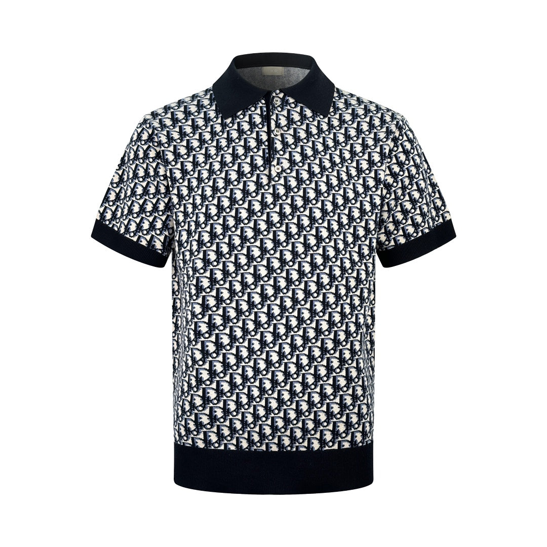 2026 New CD Knit Jacquard Polo Shirt (25128-A90)