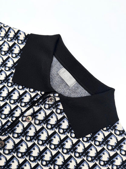 2026 New CD Knit Jacquard Polo Shirt (25128-A90)