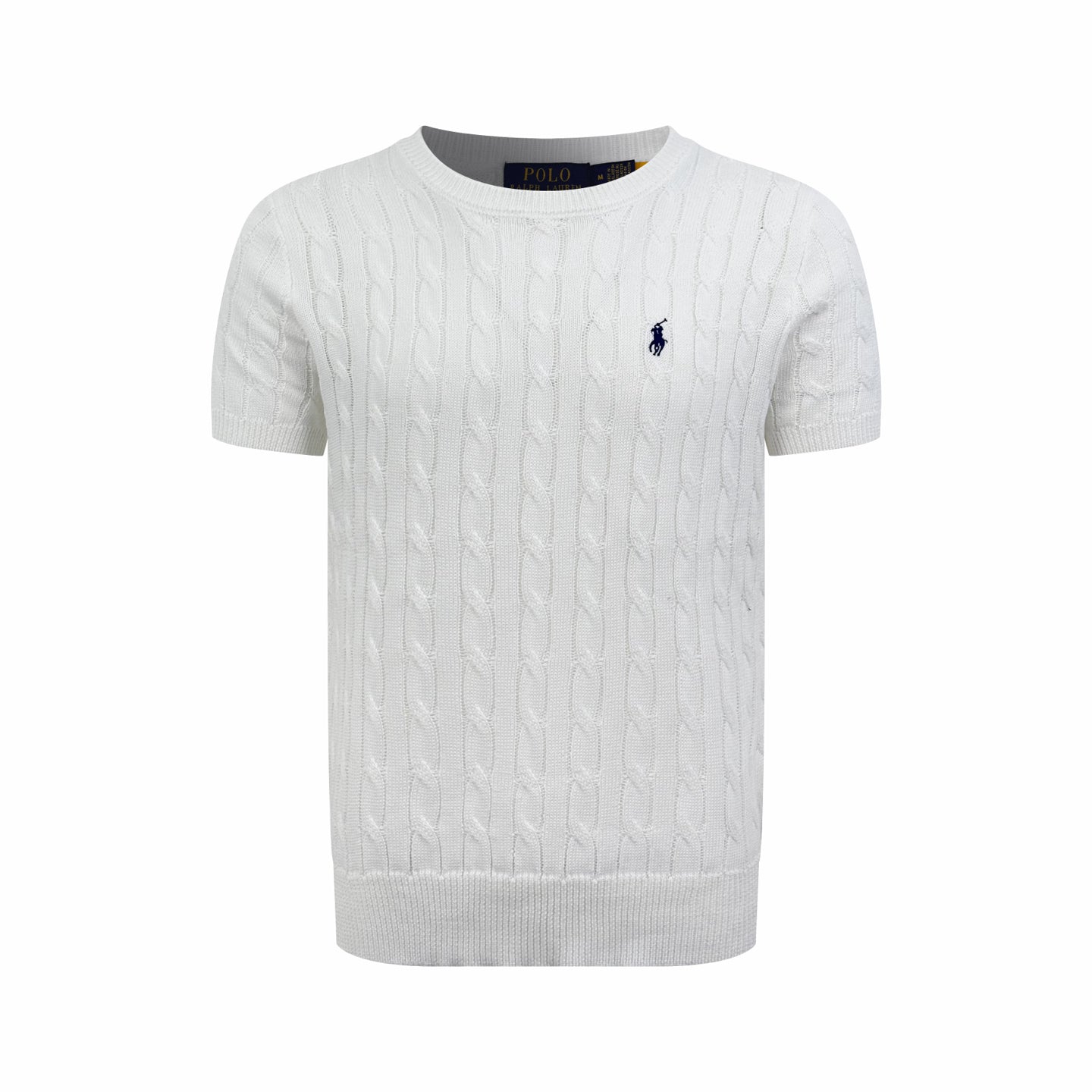 2026 New RL Cable-Knit Short-Sleeve Sweater (CC938-A50)
