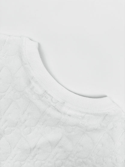 2026 New Style CD All-Over Print Letter Short-Sleeved T-Shirt (24026-A25)
