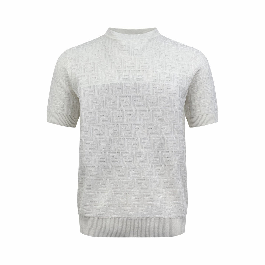 2026 New FF All-Over Print Knit Short-Sleeved Top (AA501-A65)