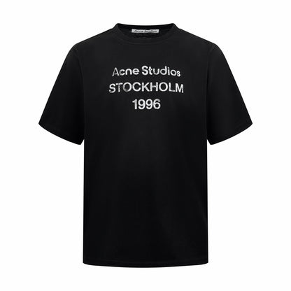 2026 New Ace Spray-Printed Distressed Logo Short-Sleeved Shirt (CC928-A15)
