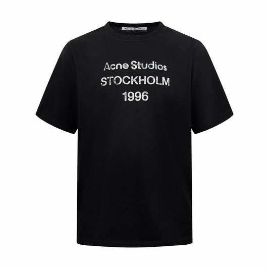 2026 New Ace Spray-Printed Distressed Logo Short-Sleeved Shirt (CC928-A15)