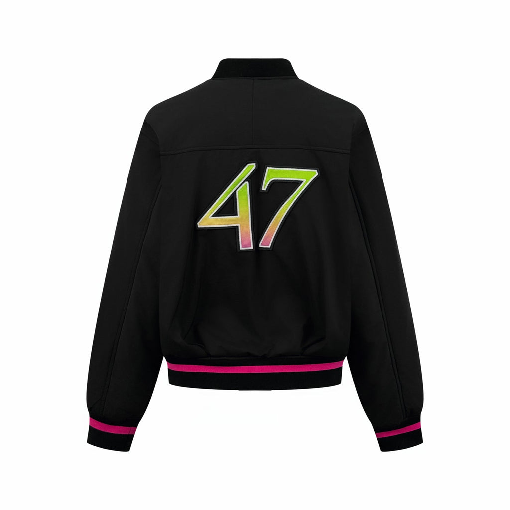 2026 New Release CD No. 47 Neon Pink Trim Baseball Jacket (BB702-C30)