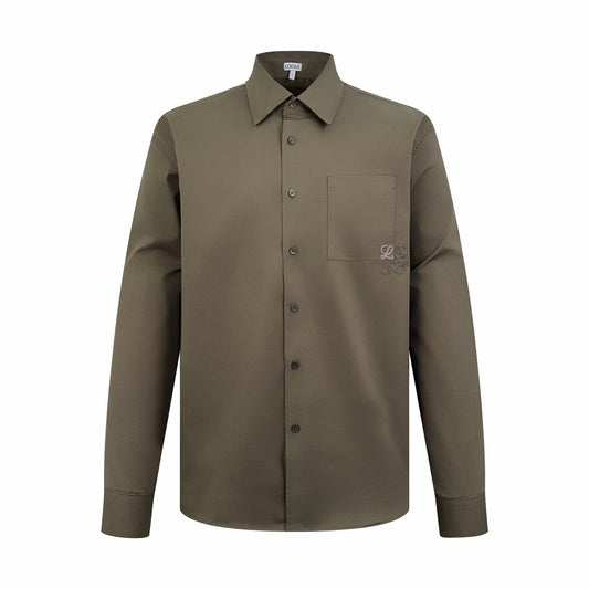2026 New Way Two-Tone Embroidered Patch Pocket Shirt (CC944-B30)
