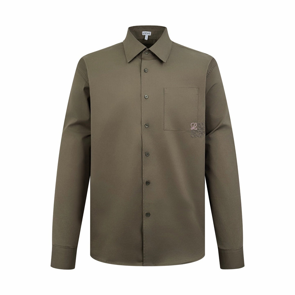 2026 New Way Two-Tone Embroidered Patch Pocket Shirt (CC944-B30)
