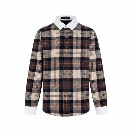 2026 New LY Tartan Jacquard Polo Shirt (BB743-B80)