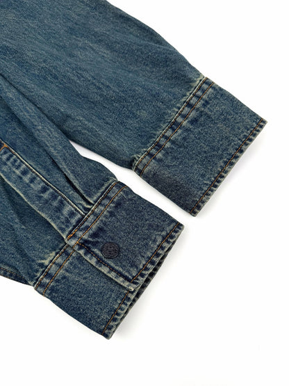 2026 New GU Embroidered Family Crest Denim Shirt (BB734-B40)