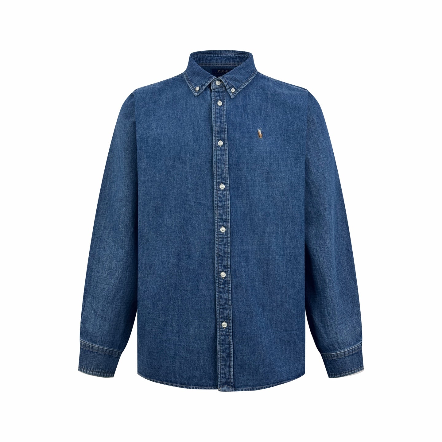2026 New RL Colour Embroidered Denim Shirt (CC913-B40)
