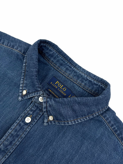 2026 New RL Colour Embroidered Denim Shirt (CC913-B40)