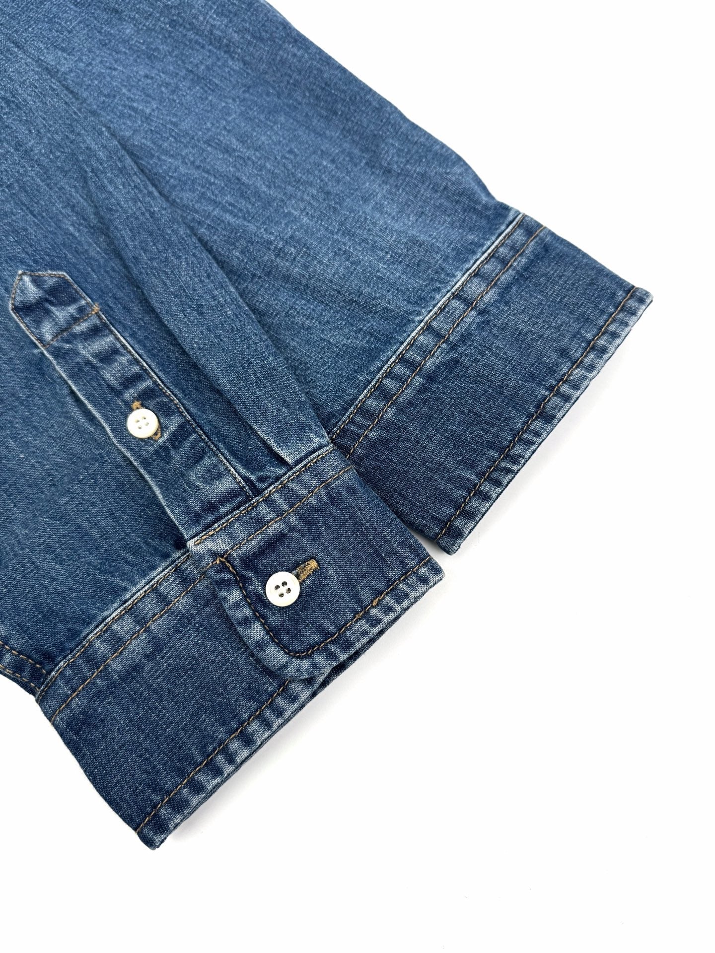 2026 New RL Colour Embroidered Denim Shirt (CC913-B40)