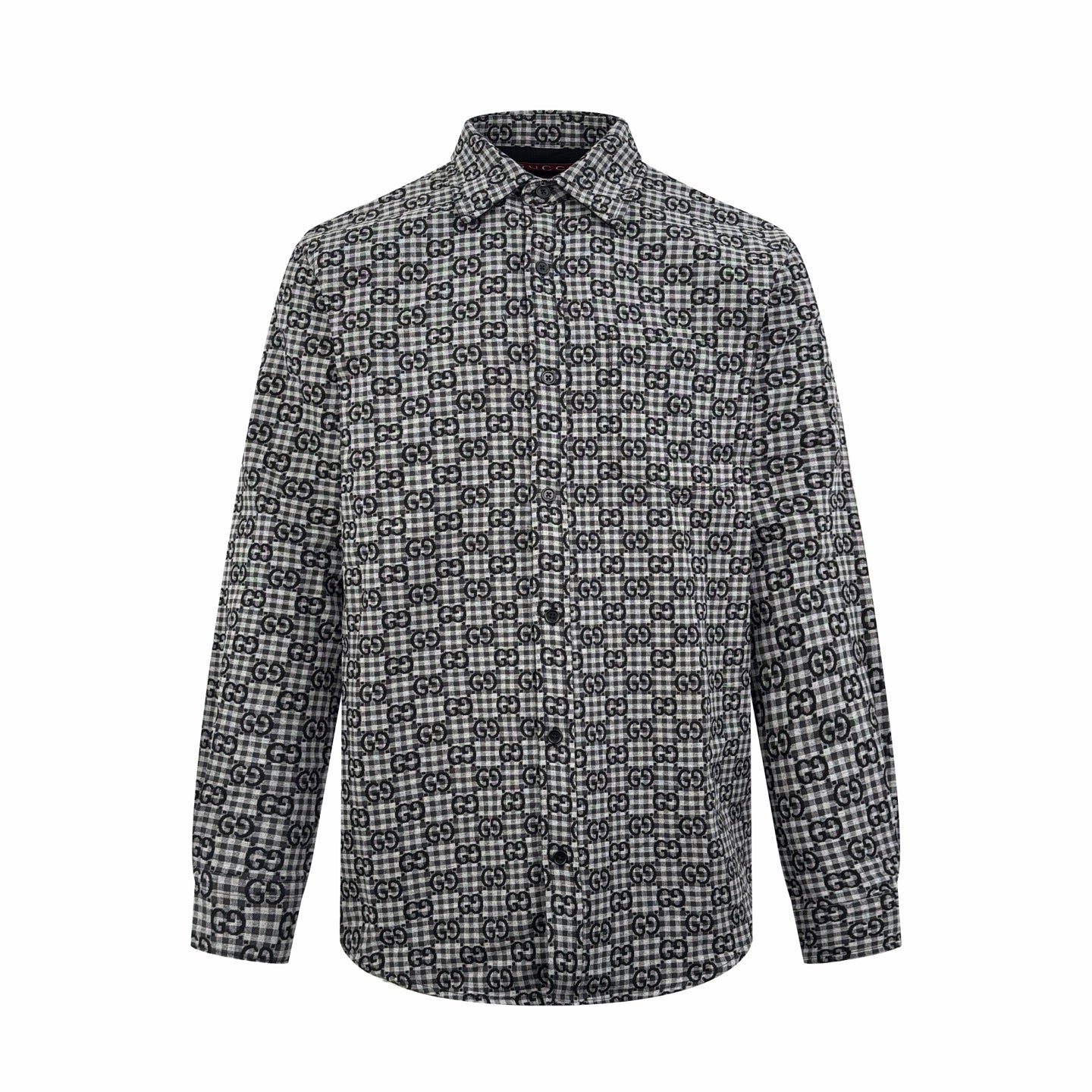 2026 New GU Full-Print Check Jacquard Shirt (BB720-B50)