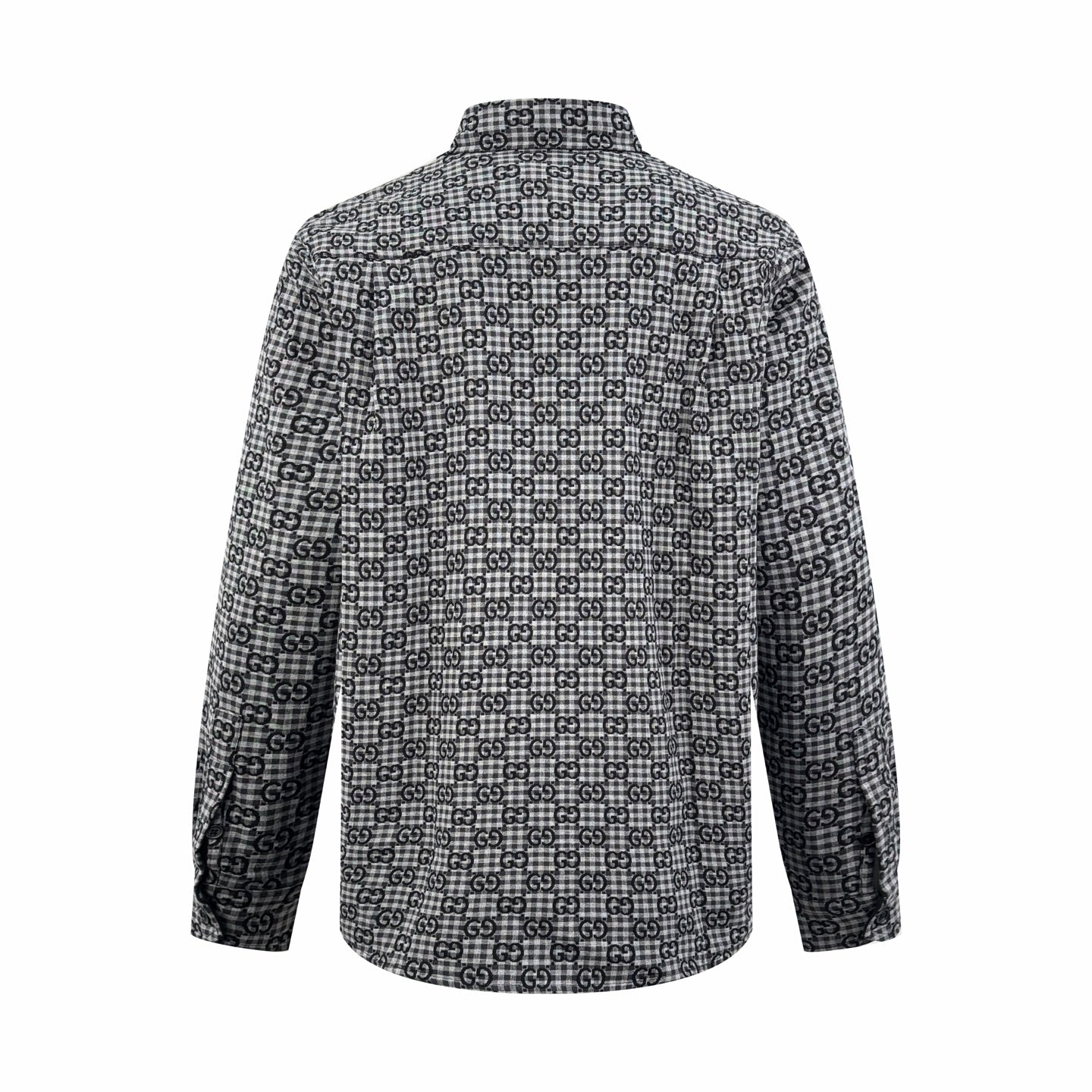 2026 New GU Full-Print Check Jacquard Shirt (BB720-B50)