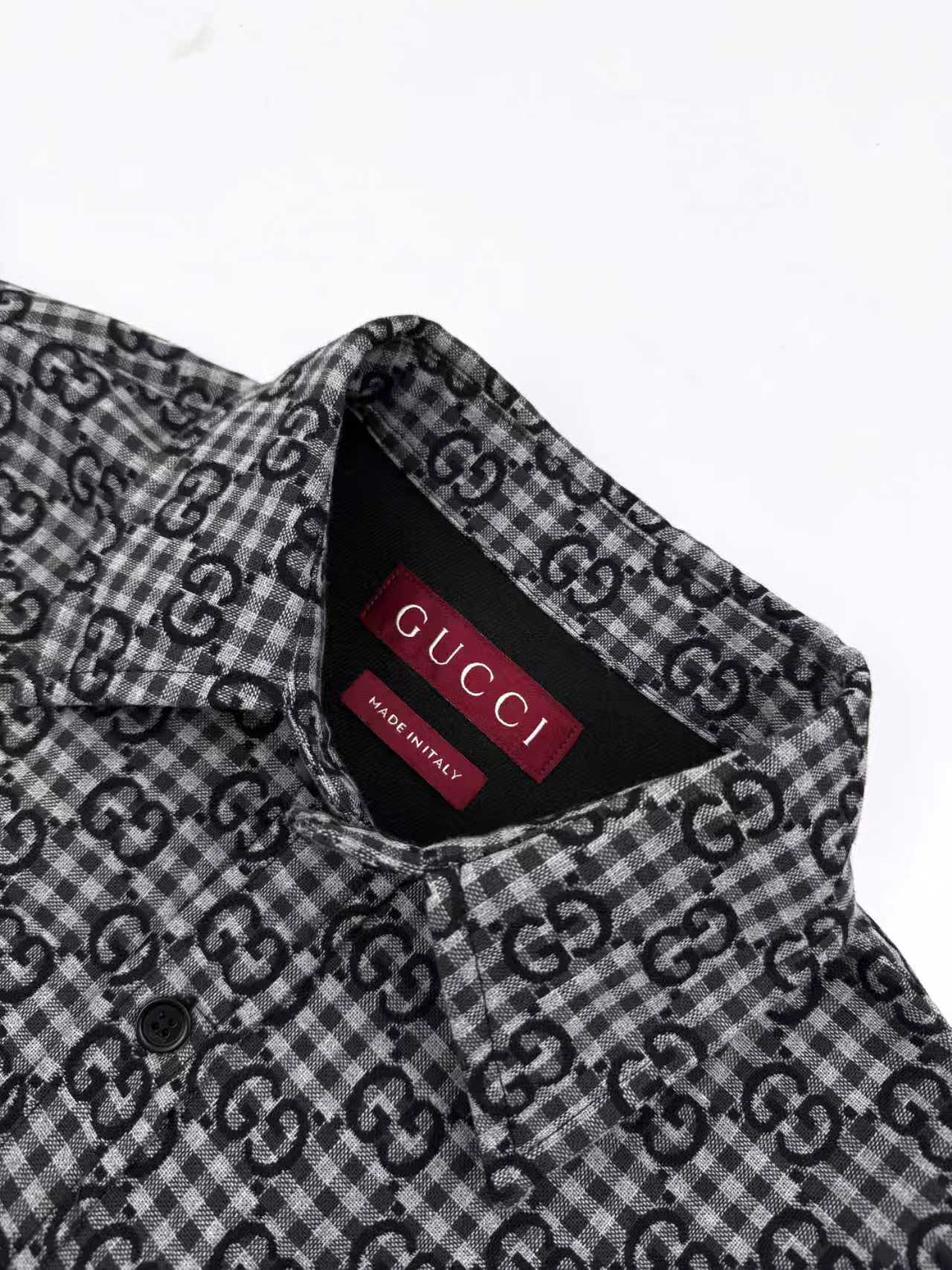 2026 New GU Full-Print Check Jacquard Shirt (BB720-B50)