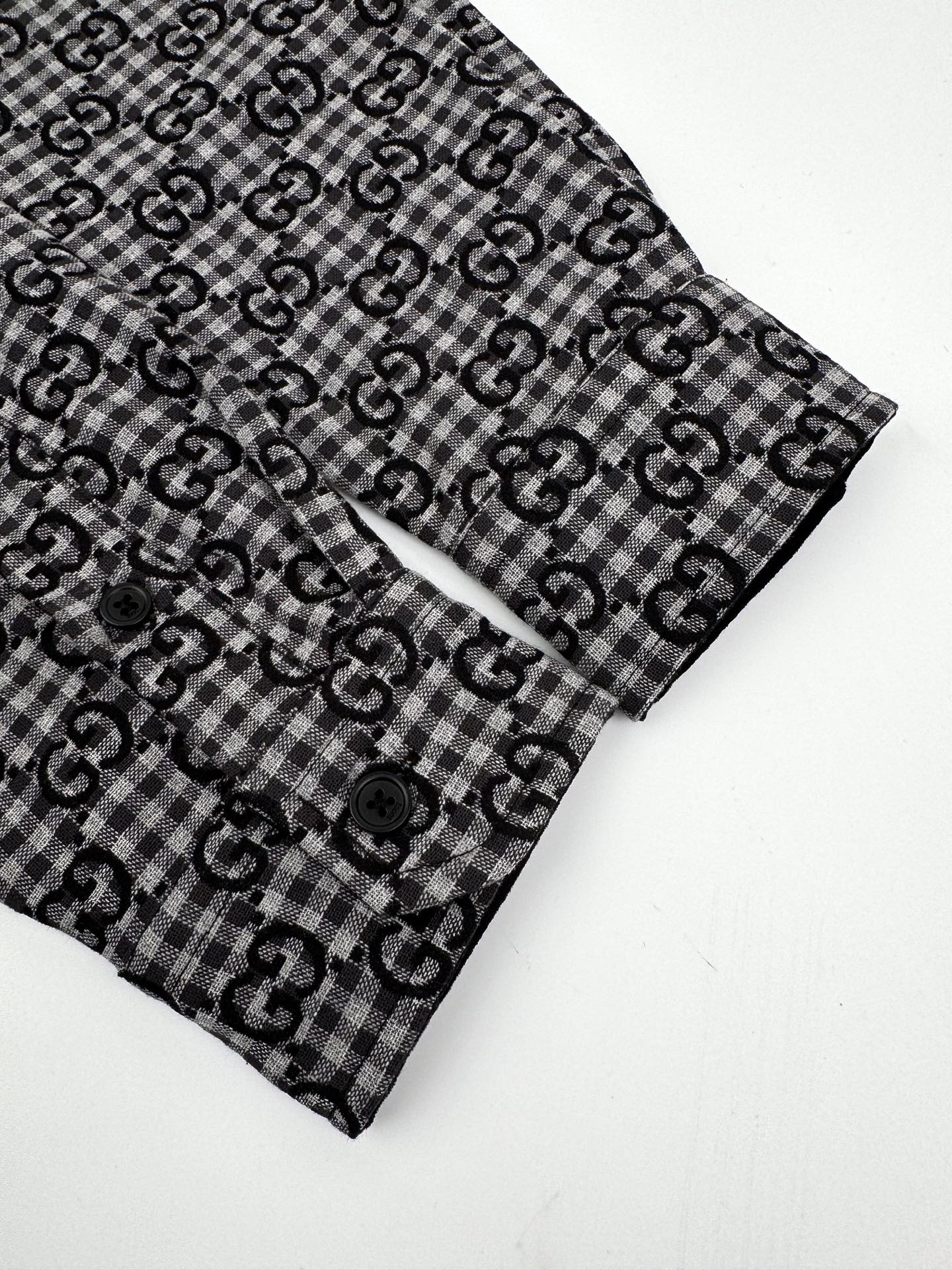 2026 New GU Full-Print Check Jacquard Shirt (BB720-B50)