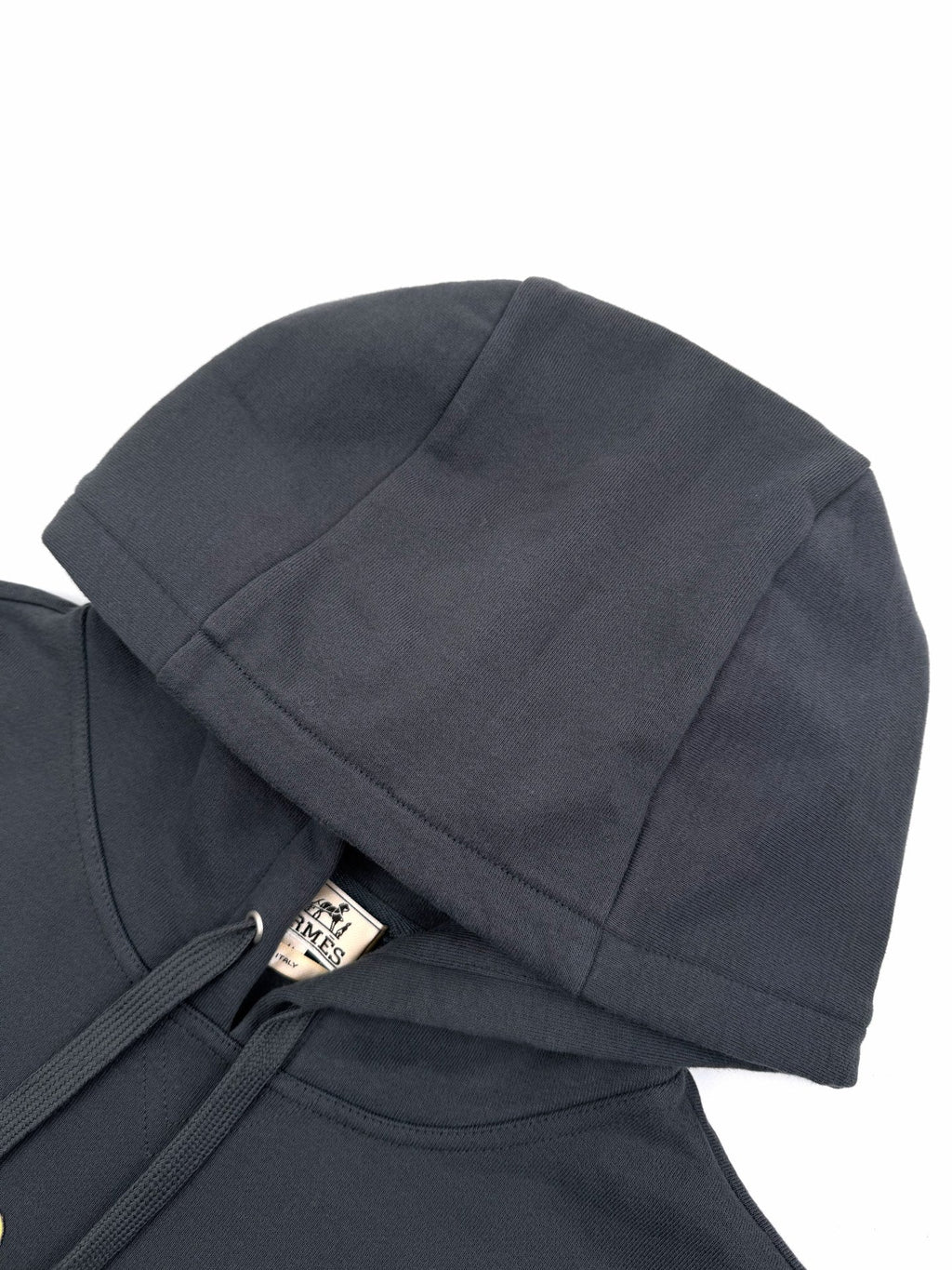 2026 New H Patch Leather Hooded Sweatshirt (25350-B40)