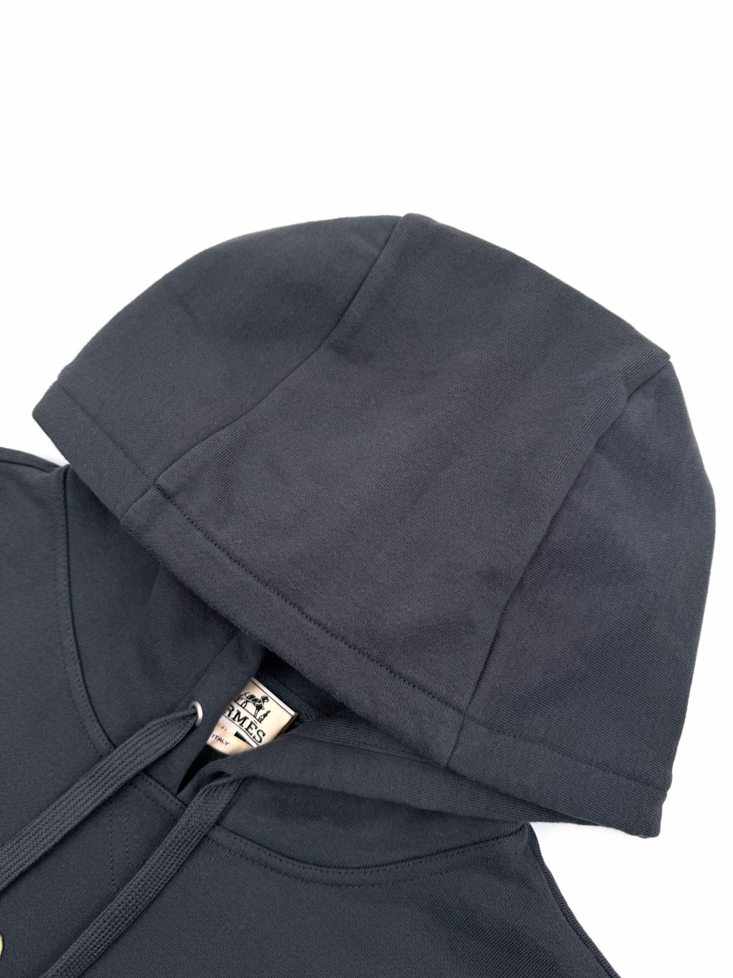 2026 New H Patch Leather Hooded Sweatshirt (25350-B40)