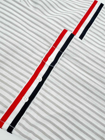 2026 New TB Woven Ribbon Stripe Shirt (MM077-B25)