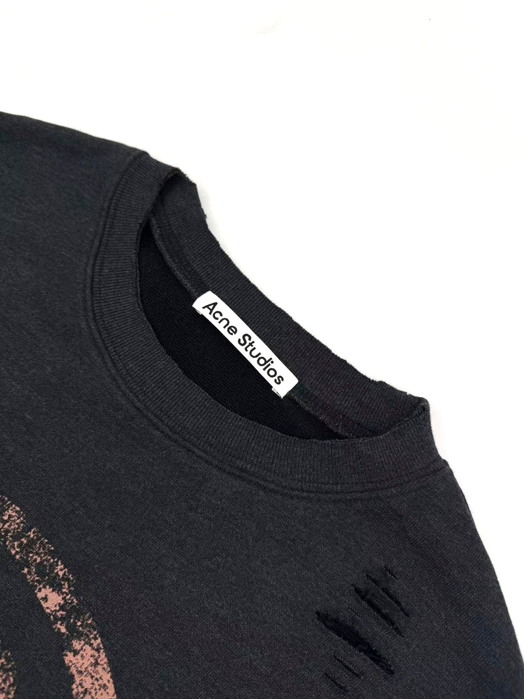 2026 New Acn Distressed Logo Sweatshirt with Holes (25310-B20)