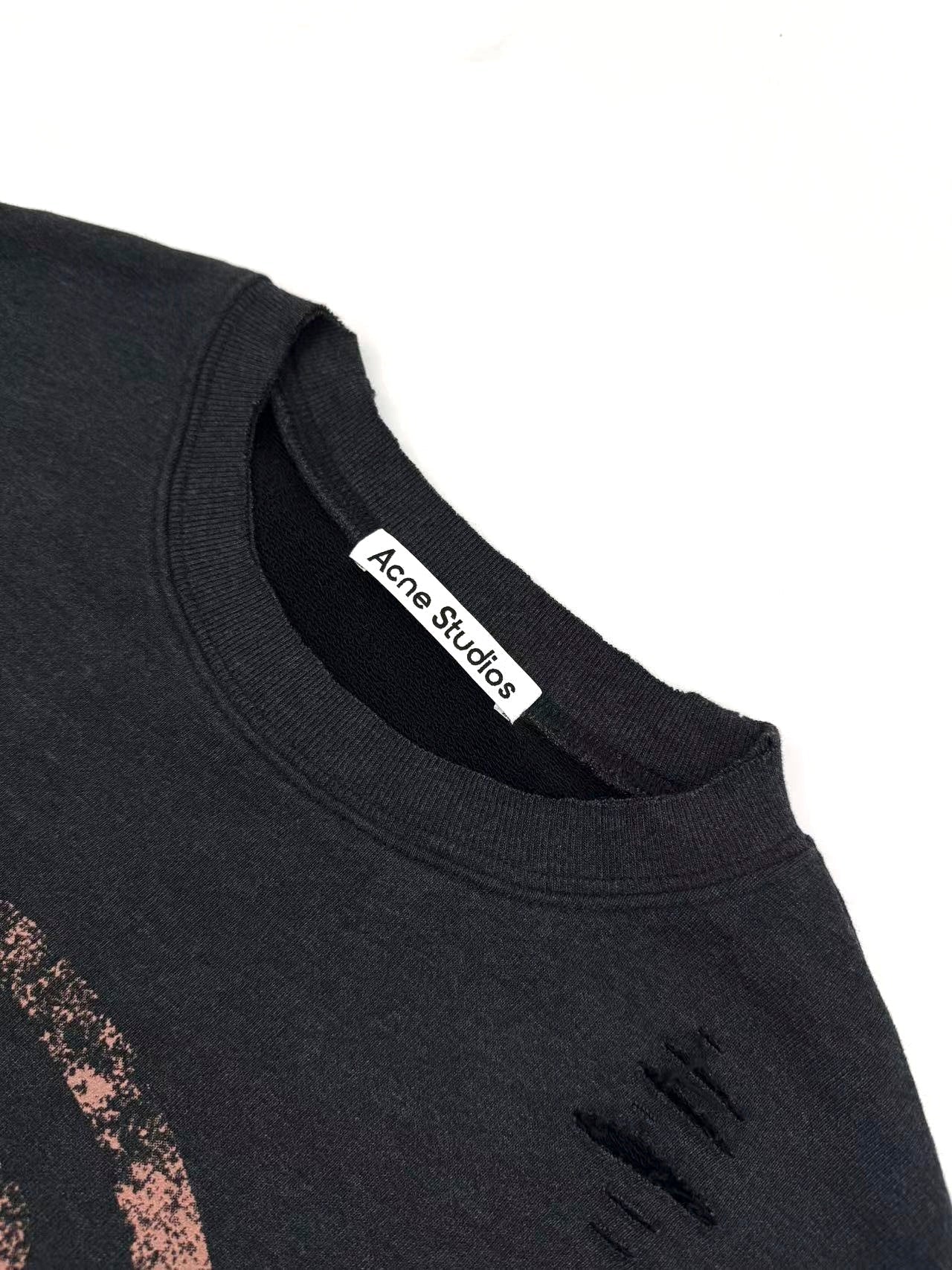 2026 New Acn Distressed Logo Sweatshirt with Holes (25310-B20)