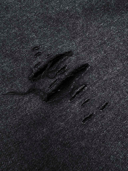 2026 New Acn Distressed Logo Sweatshirt with Holes (25310-B20)