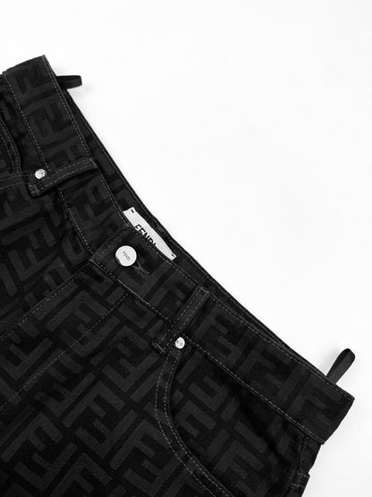 2026 New Arrival: FF All-Over Print Jeans (BB716-B75)