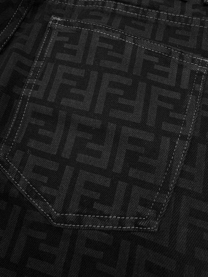 2026 New Arrival: FF All-Over Print Jeans (BB716-B75)
