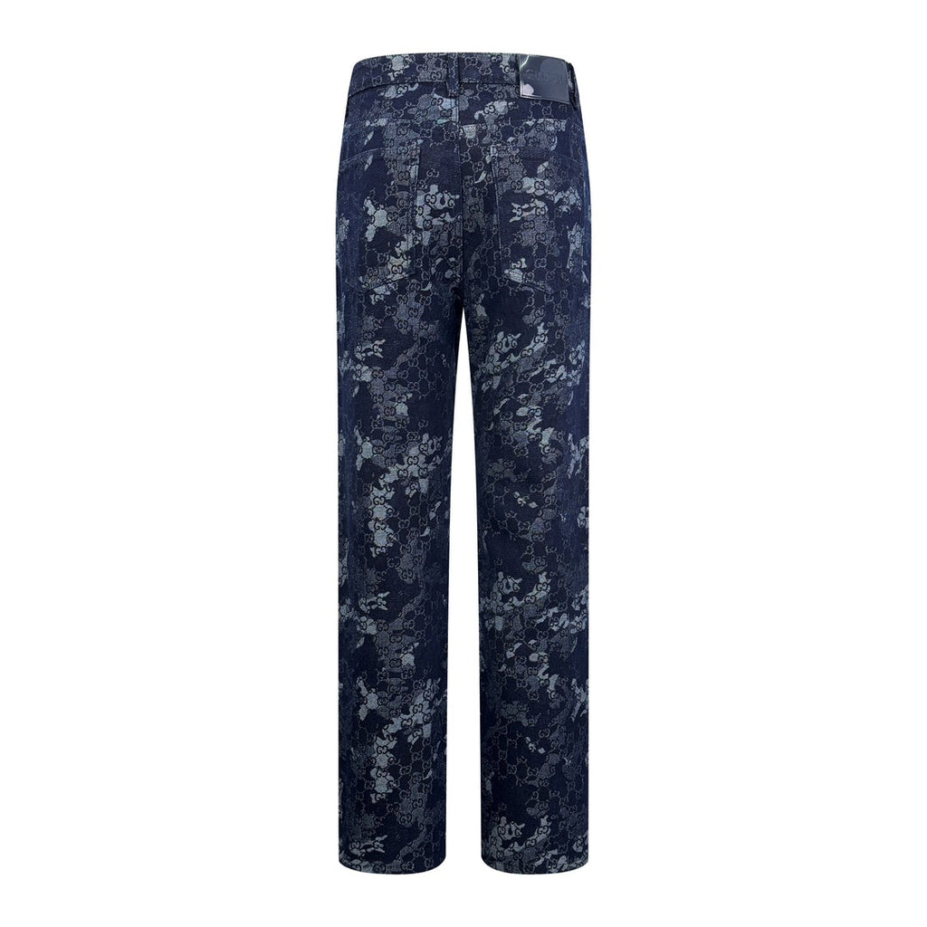 2026 New Arrival: GU All-Over Print Denim Trousers (MM097-B65)
