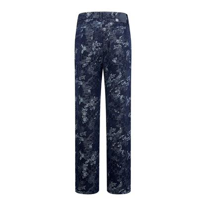 2026 New Arrival: GU All-Over Print Denim Trousers (MM097-B65)